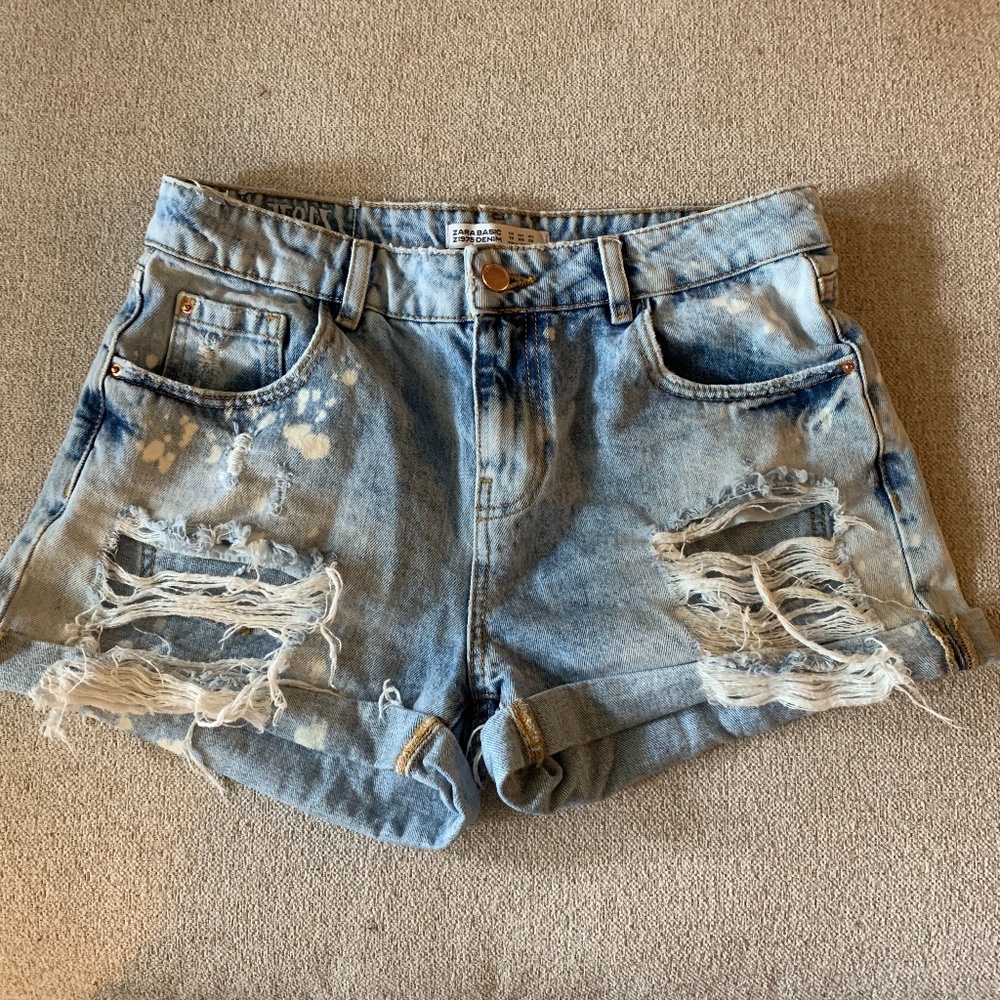 Zara Basic Denim Shorts